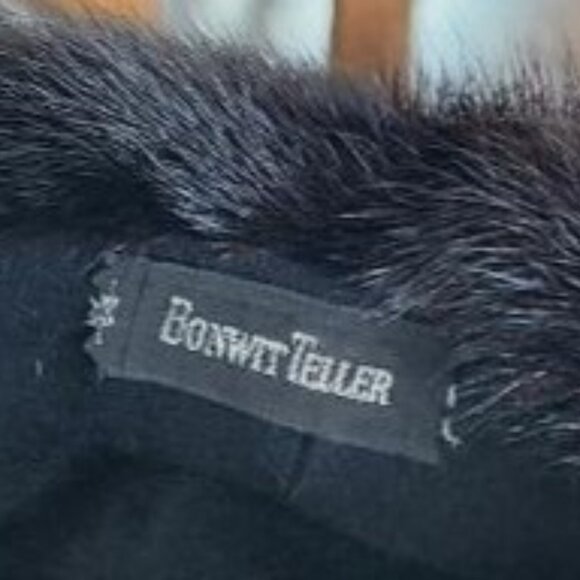 Vintage Black Mink Cloche Hat – Bonwit Teller – Elegant NYC Winter Classic